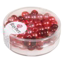 Perles de rocaille mix - grand trou - rouge