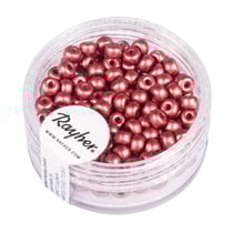 Perles de rocailles rose 4 mm