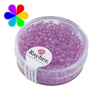 Perles rocailles Arktis lustrées - 2.6 mm lilas tendre