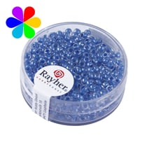 Perles rocailles Arktis lustrées - 2.6 mm bleu royal