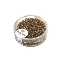 Perles de rocaille - garniture argent - 2.6 mm - 16 g - cuivre