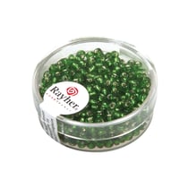 Perles de rocaille - garniture argent - 2.6 mm - vert