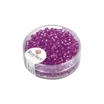 Perles de rocaille - garniture argent - 2.6 mm - 16 g - lilas
