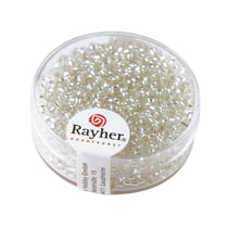Perles de rocaille - garniture argent - couleur argent