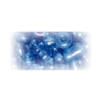 Perles de rocaille granit - 4 mm - bleu azur 