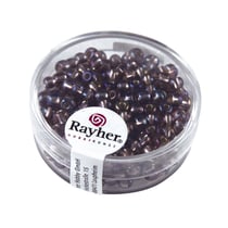 Perles de rocaille granit - 4 mm - violet