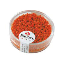 Perles de rocaille opaques - 2 mm - orange