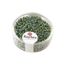 Perles de rocaille opaques lustrées - 2,6 mm - vert