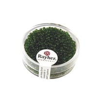 Perles de rocaille transparentes - 2 mm - vert