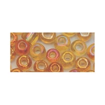 Perles de rocaille transparentes lustrées - 2 mm - or