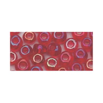 Perles de rocaille transparentes lustrées - 2 mm - rouge vin