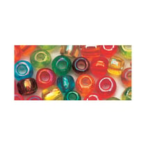 Perles de rocailles transparentes lustrées - 2 mm - multicolore