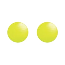 Ronds métal thermocollant - jaune fluo