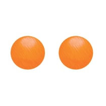 Ronds métal thermocollant - orange fluo