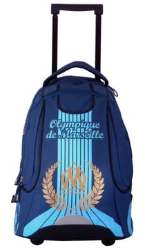 Sac à dos à roulettes - La Plume Dorée - Olympique de Marseille