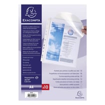 Pochette perforée zippée A4 - Plastique - Elba - Pochettes Plastiques -  Protection document
