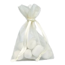 Sachet 10 organdi ivoire