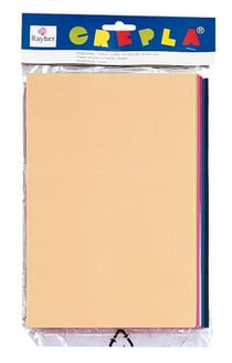 Sachet 10 plaque crepla 2mm couleurs assorties