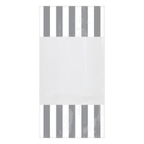 10 sachets rectangle - argent