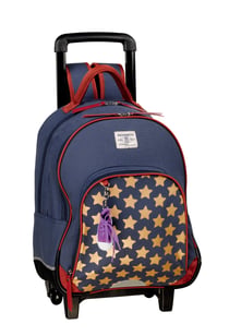 Sac à dos à roulettes - Etoiles - Bensimon - Bleu