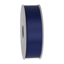 Ruban Satin Double-Face 25mm - Bleu marine
