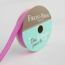 Bobinette Frou-Frou - 6 m x 9 mm - Satin double face - Camelia