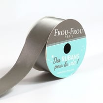 Bobinette Frou-Frou - 5 m x 25 mm - Satin double face - Ciel d'orage