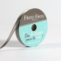 Bobinette Frou-Frou - 6 m x 6 mm - Satin double face - Ciel d'orage