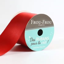 Bobinette Frou-Frou - 4 m x 38 mm - Satin double face - Coquelicot