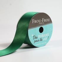 Bobinette Frou-Frou - 5 m x 25 mm - Satin double face - Emeraude