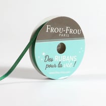 Bobinette Frou-Frou - 8 m x 3 mm - Satin double face - Emeraude