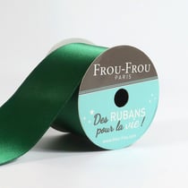 Bobinette Frou-Frou - 4 m x 38 mm - Satin double face - Emeraude