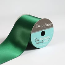 Bobinette Frou-Frou - 4 m x 50 mm - Satin double face - Emeraude