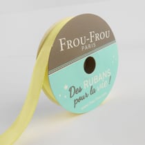 Bobinette Frou-Frou - 6 m x 9 mm - Satin double face - Fleur d'oliviers