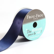 Bobinette Frou-Frou - 5 m x25 mm - Satin double face - Navy