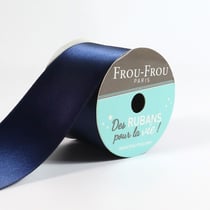 Bobinette Frou-Frou - 4 m x 38 mm - Satin double face - Navy