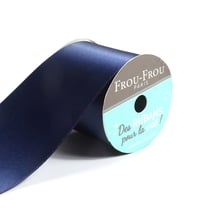 Bobinette Frou-Frou - 4 m x 50 mm - Satin double face - Navy