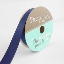 Bobinette Frou-Frou - 6 m x 9 mm - Satin double face - Navy