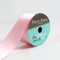 Bobinette Frou-Frou - 5 m x 25 mm - Satin double face - Petale de rose