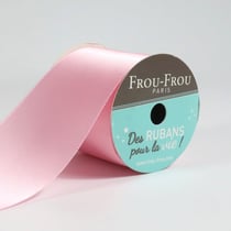 Bobinette Frou-Frou - 4 m x 50mm - Satin double face - Petale de rose