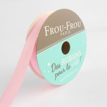 Bobinette Frou-Frou - 6 m x 9 mm - Satin double face - Petale de rose
