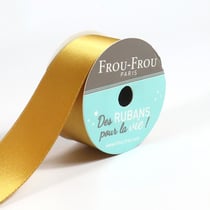 Bobinette Frou-Frou - 5 m x 25mm - Satin double face - Poussiere d'or