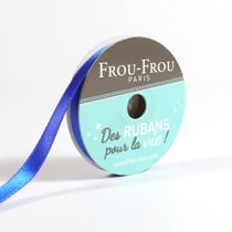 Bobinette Frou-Frou - 6 m x 6 mm - Satin double face - Saphir