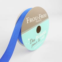 Bobinette Frou-Frou - 6 m x 9 mm - Satin double face - Saphir
