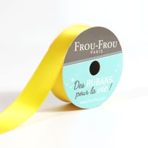 Bobinette Frou-Frou - 6 m x 16 mm - Satin double face - Tournesol