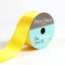 Bobinette Frou-Frou - 5 m x 25 mm - Satin double face - Tournesol