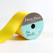 Bobinette Frou-Frou - 4 m x 38 mm - Satin double face - Tournesol