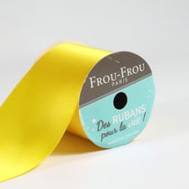 Bobinette Frou-Frou - 4 m x 50 mm - Satin double face - Tournesol