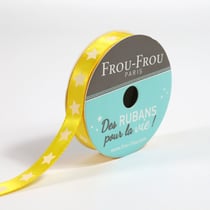 Bobinette Frou-Frou - 5 m x 9 mm - Satin étoile - Tournesol