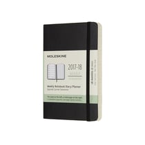 Agenda carnet semainier 18 mois - 9 x 14 cm - noir - Moleskine